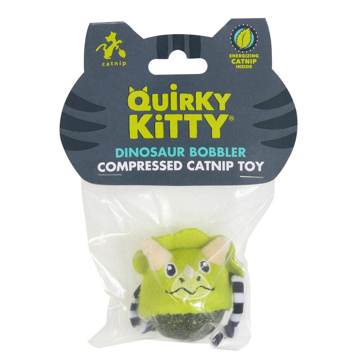 Quirky Kitty Triceratops Compressed Catnip Bobble Cat Toy | Target
