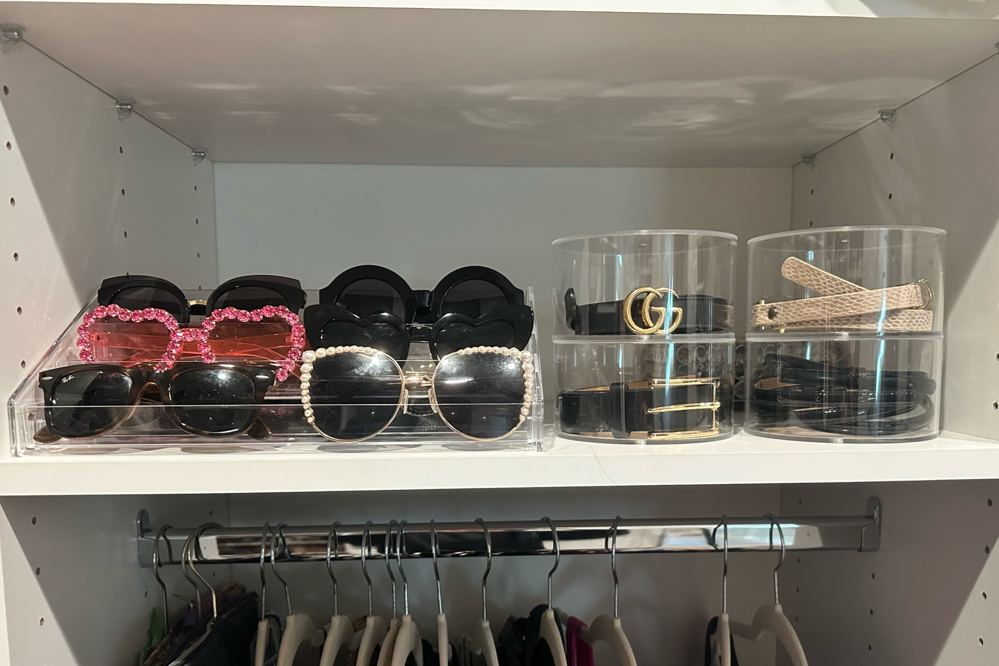 Working on getting my closet organized. Love this sunglasses organizer and belt organizer! 

#LTKfindsunder50 #LTKhome