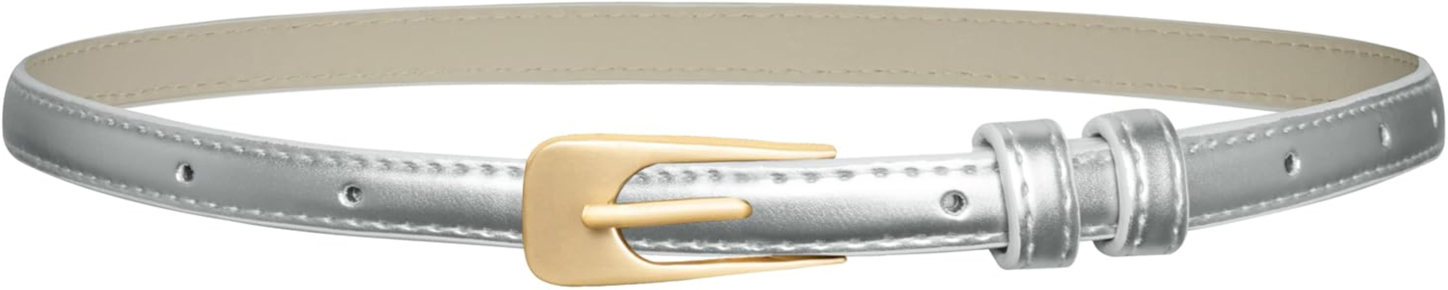 GRACE KARIN Women Leather Belt Skinny Leather Belt Thin Belt for Jeans Dresses Vintage Belt with ... | Amazon (US)