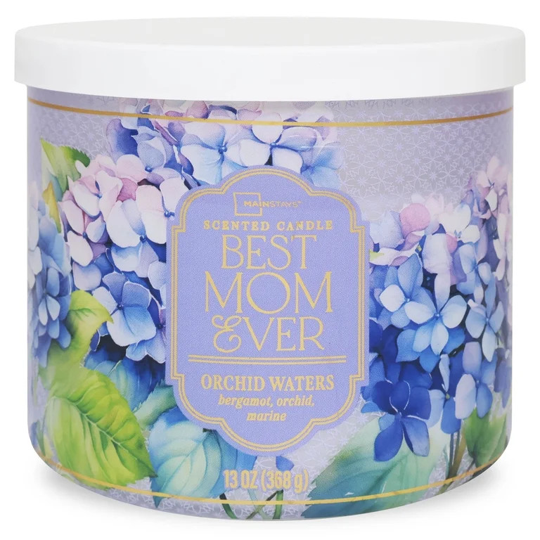 Mainstays 3-Wick Mothers Day Wrapped Candle "Best Mom Ever", 13-Ounce | Walmart (US)