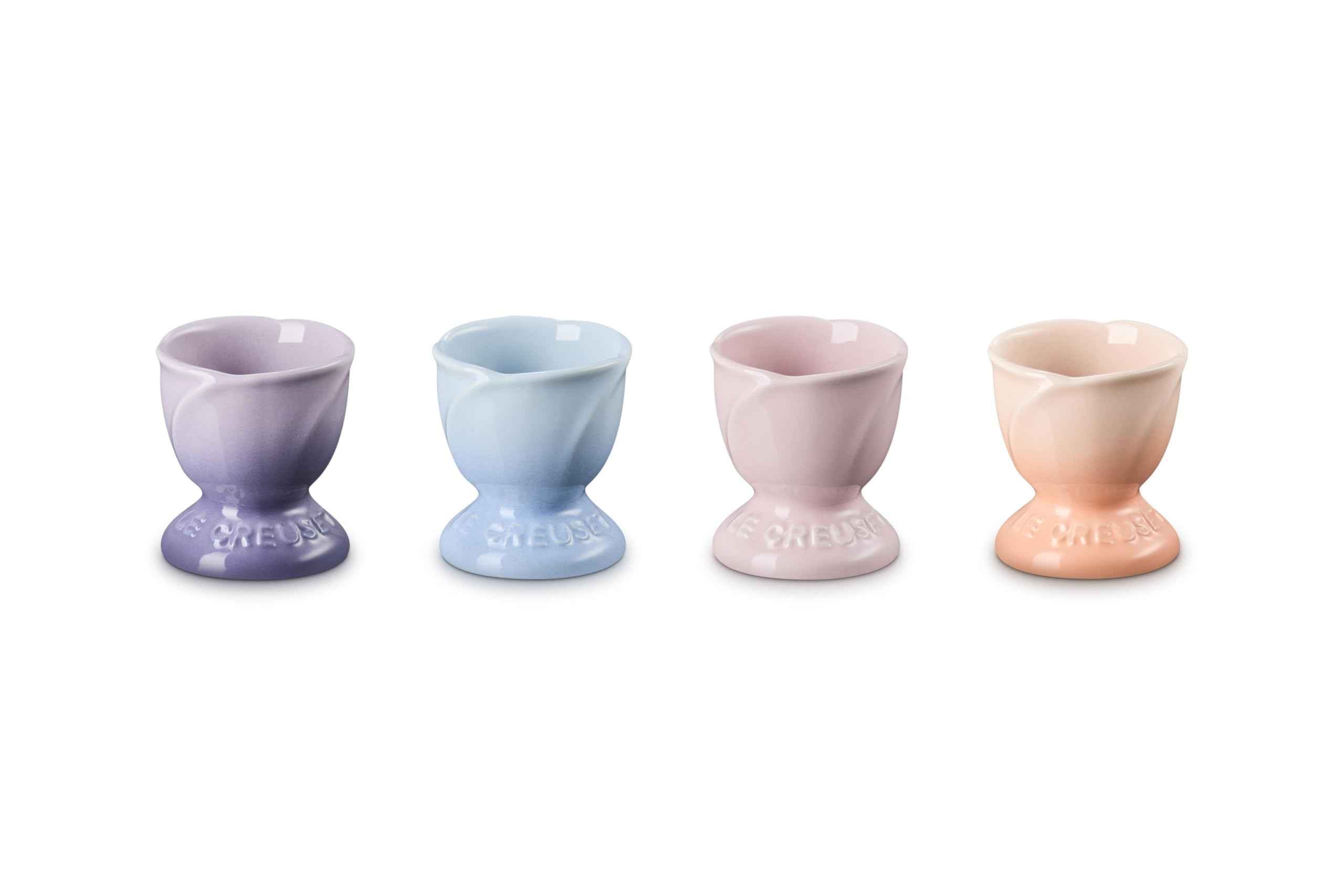 Le Creuset Stoneware Petal Egg Cups, Set of 4, Multicolor | Amazon (US)