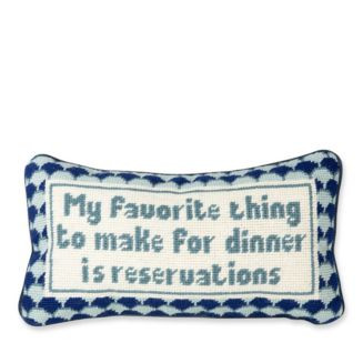 Reservations Needlepoint Decorative Pillow | Bloomingdale's (US)