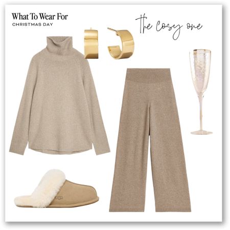 Christmas Day outfits - The Cosy One ✨

Cashmere joggers & jumper, arket, high street, gold hoops, H&M, loungewear, Ugg slippers 

#LTKeurope #LTKSeasonal #LTKstyletip