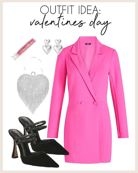 Chic Valentine’s Day date night look!

#valentinesday

Pink blazer dress. Black crystal heels. Silver heart handbag. Valentine’s Day ootd. Date night outfit. Girls night out look. Silver heart earrings  


#LTKfindsunder100 #LTKSeasonal #LTKstyletip