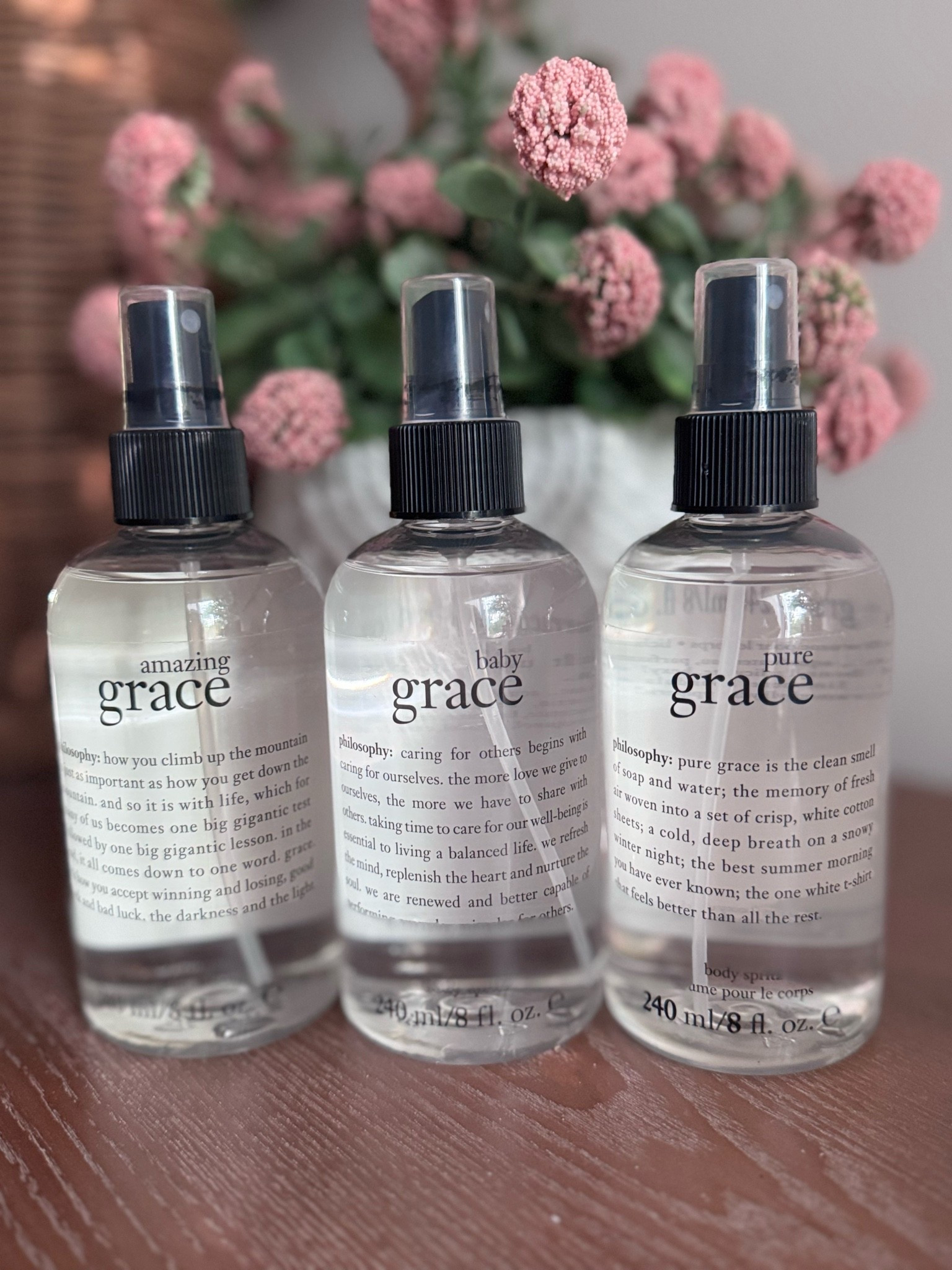 Philosophy body spray trio. 
Philosophy amazing grace, baby grace and pure grace scents.

#LTKBeauty #LTKselfcare #LTKSaleAlert