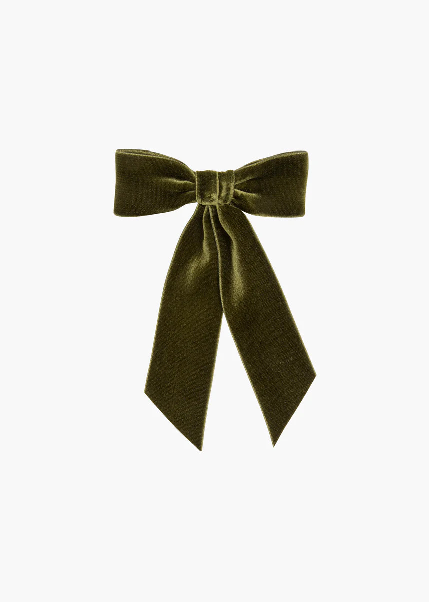Wide Velvet Bow Barrette | Jennifer Behr 