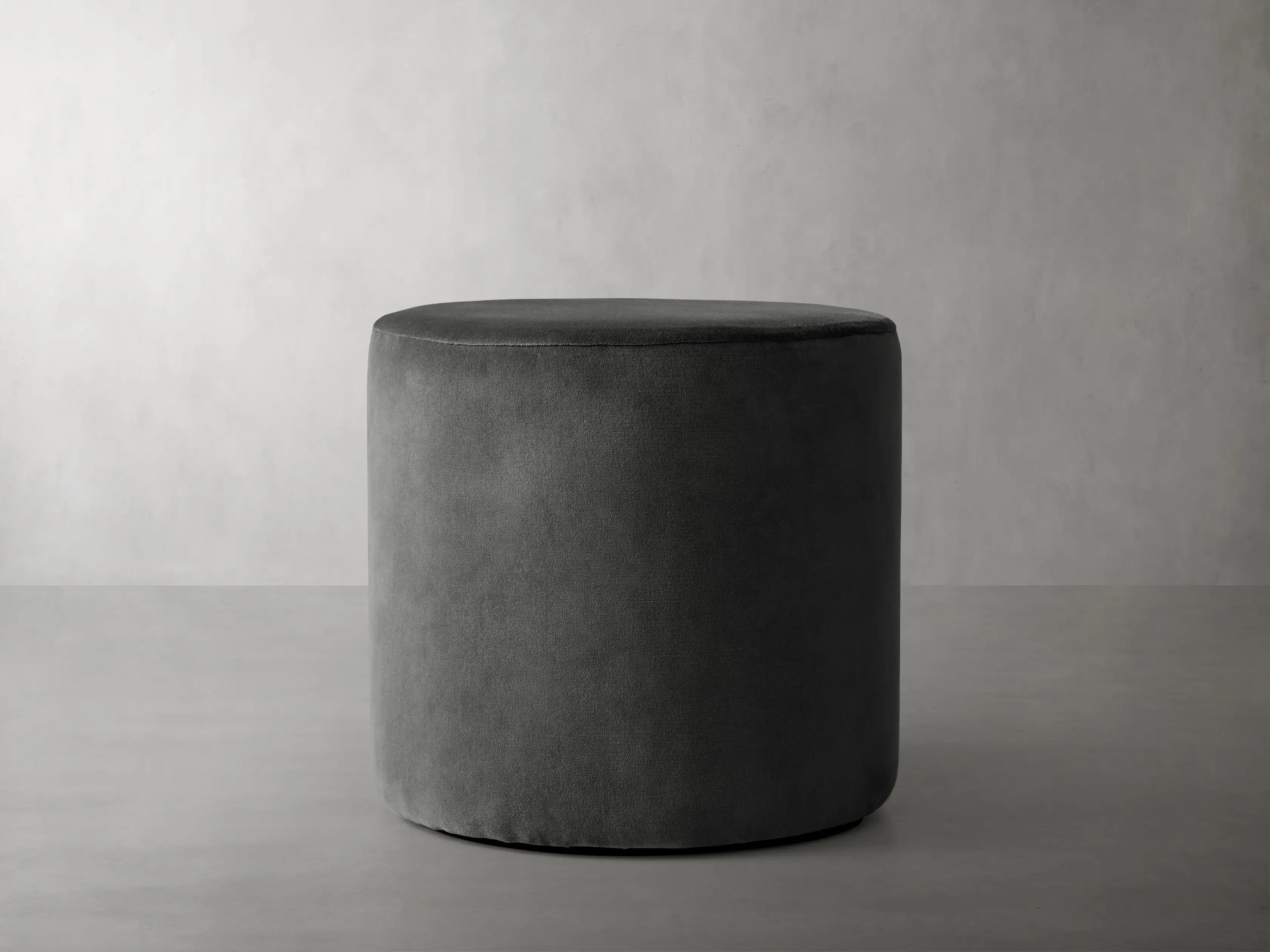 Velvet Round Pouf | Arhaus