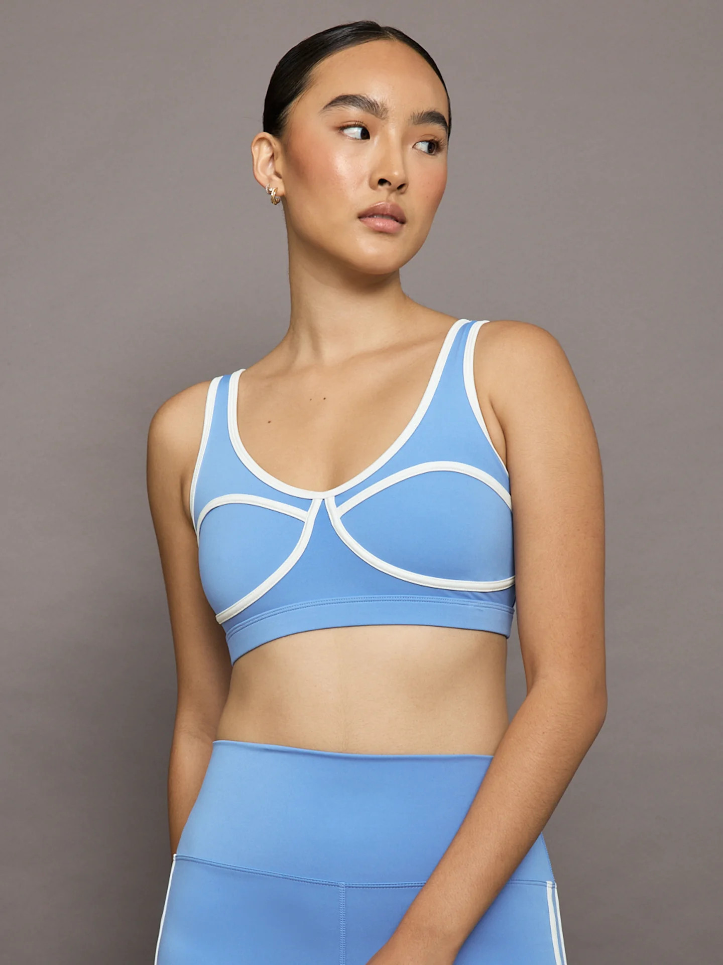 Beach Riot Olympia Top - Alps Blue - Size M | Carbon38