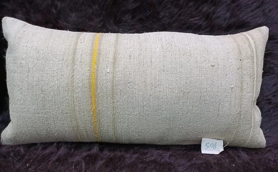 Turkish Kilim Pillow 16"×32" inches Anatolian Handmade Anatolian Pillow Cover Aztec Pillow Overs... | Etsy (US)