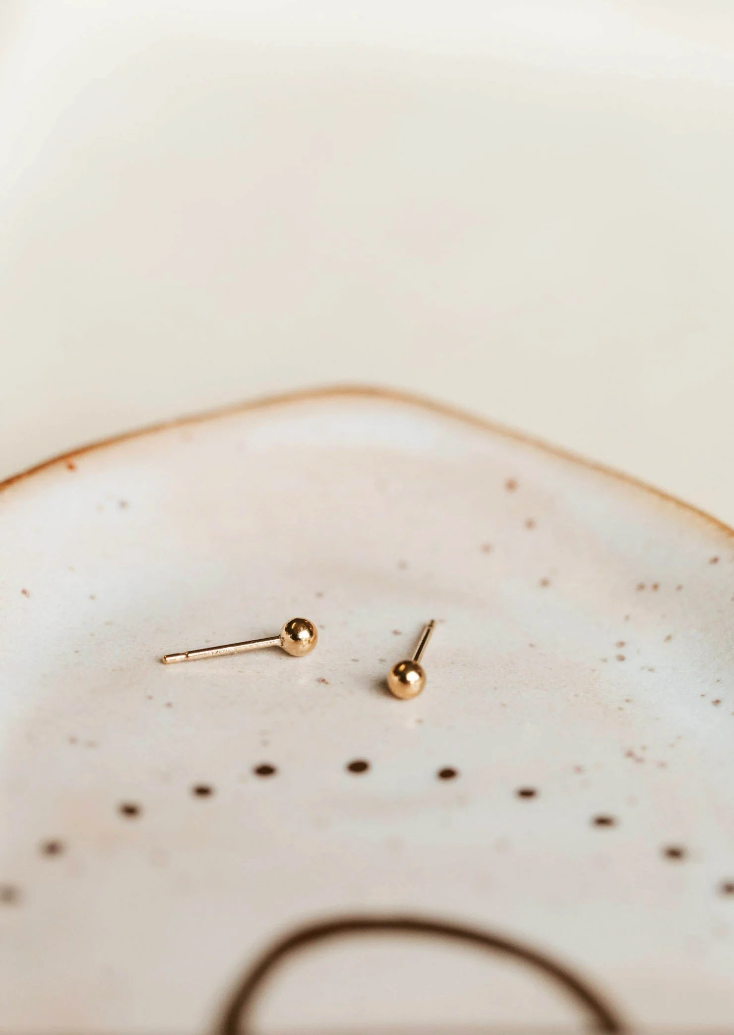 Tiny Ball Studs | Hello Adorn