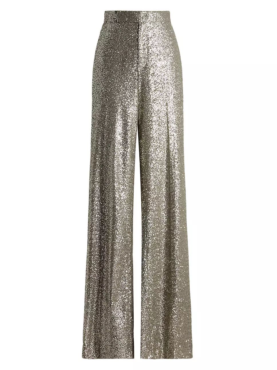 High-Waisted Sequin Trousers | Saks Fifth Avenue