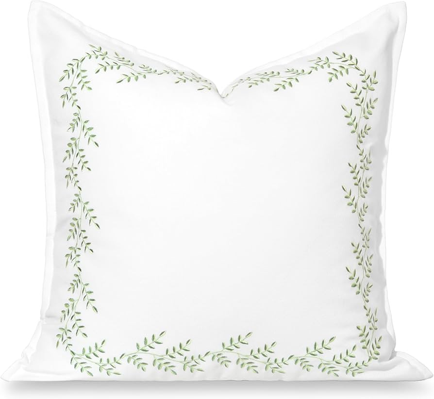 Hofdeco Premium Grandmillennial Patio Indoor Outdoor Throw Pillow Cover Only, 20"x20" Water Repel... | Amazon (US)