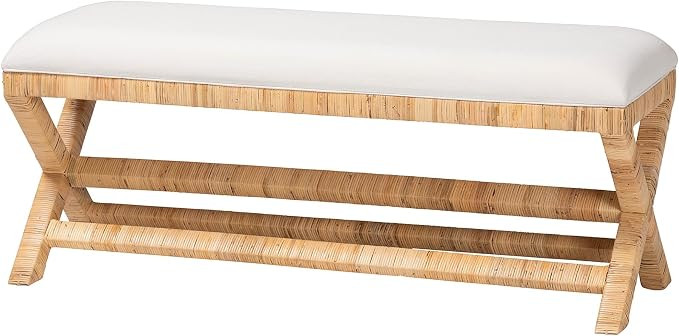 Bali & pari Christy Natural Rattan Bench | Amazon (US)