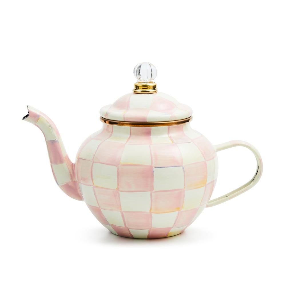 Rosy Check 4 Cup Teapot | MacKenzie-Childs