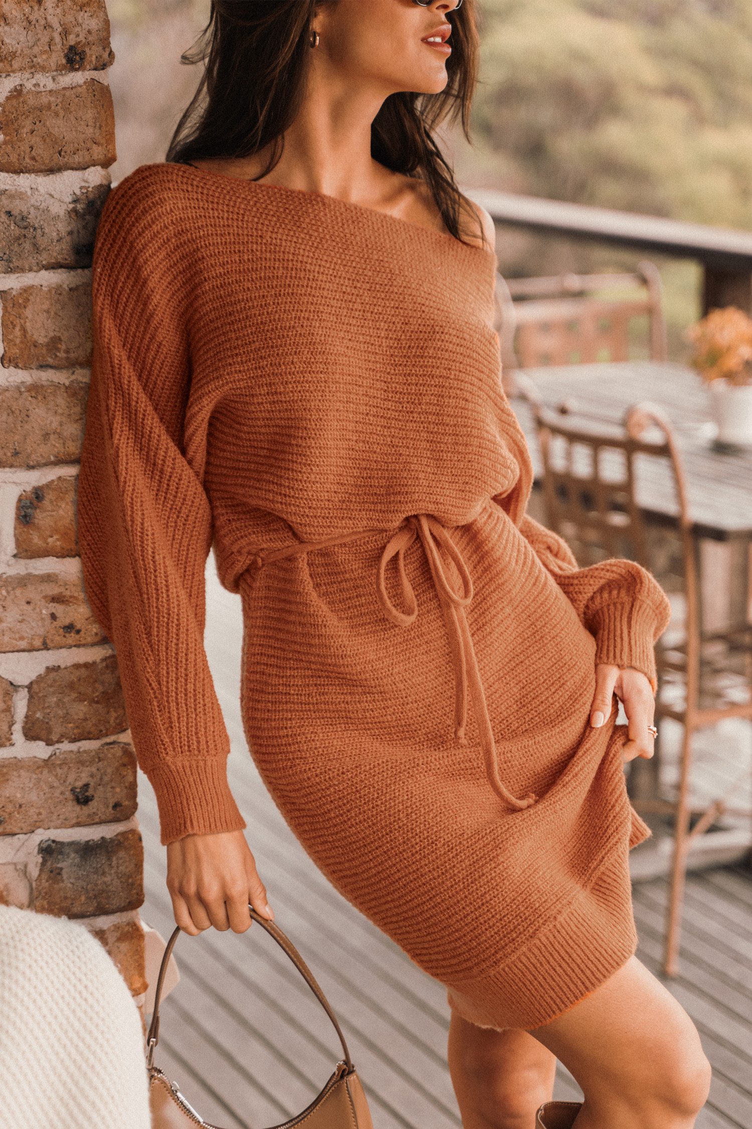 Rib One-Shoulder Drawstring Mini Dress | Cupshe US