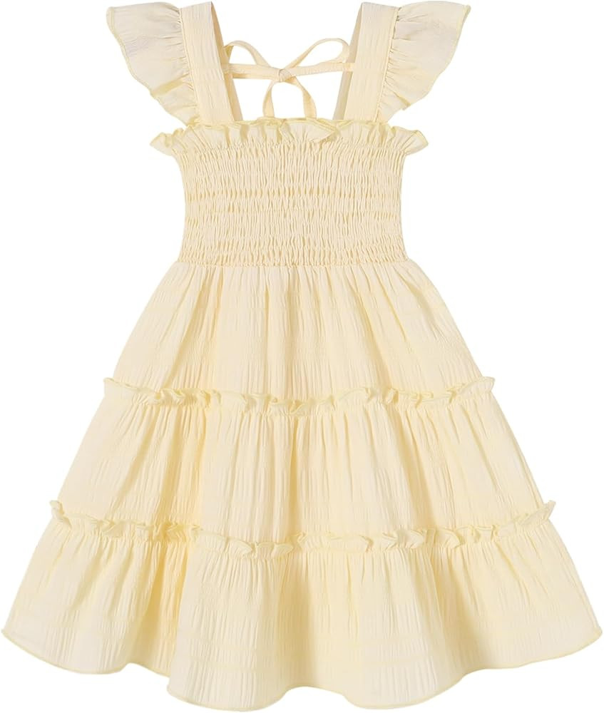 YOUNGER TREE Toddler Girl Dress Kids Sleeveless Ruffle Dresses for Girls Summer Outfits Beach Sun... | Amazon (US)