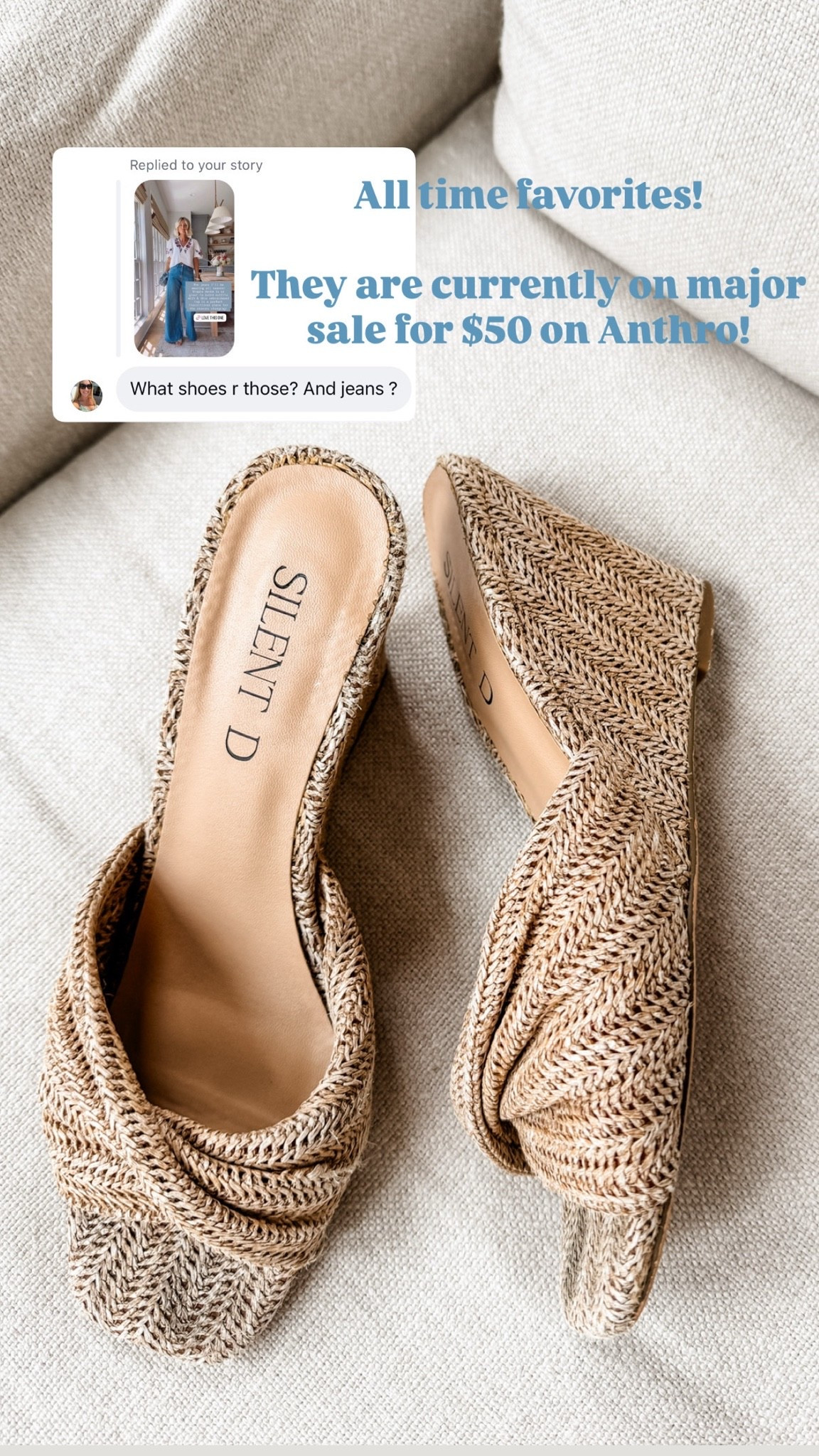 These wedges have been a staple of mine for years now 👏🏼 I have gotten so much wear out of mine! Grab them while they’re on sale!

Loverly Grey, Anthropologie, neutral wedges, woven wedges, sale alert

#LTKSaleAlert