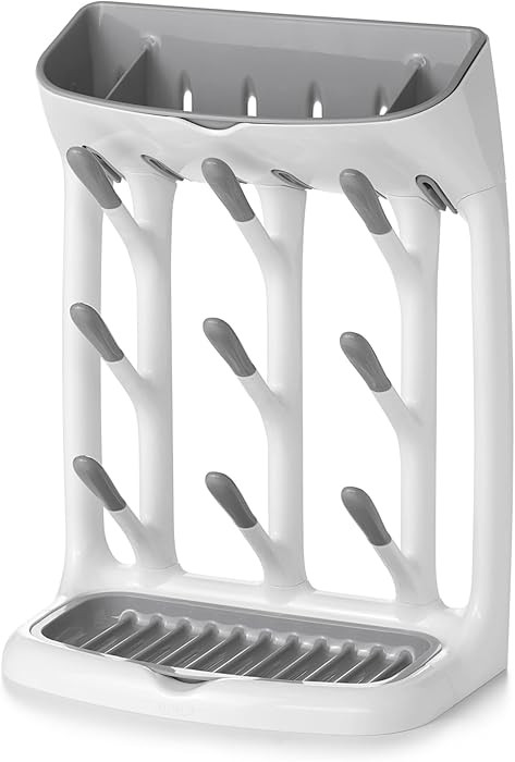 OXO Tot Space-Saving Baby Bottle Drying Rack, Compact Dish Drying Rack with Removable Trays, Coun... | Amazon (US)