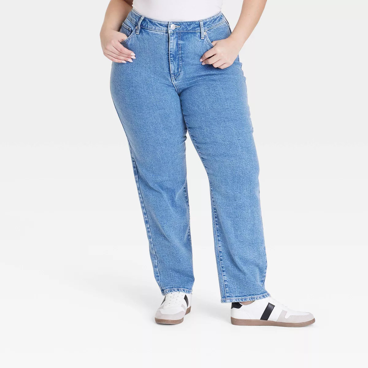 Women's High-Rise Straight Leg Jeans - Ava & Viv™ | Target