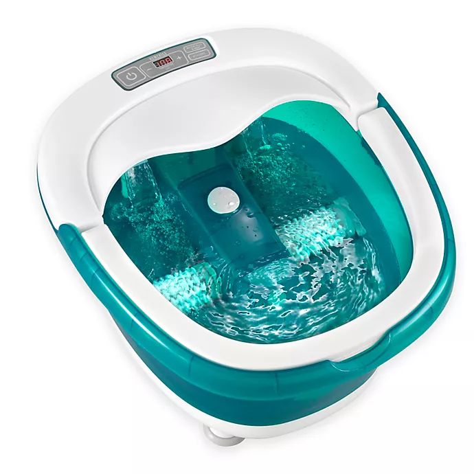 HoMedics® Deep Soak Rolling Footbath with Heat Boost Power | Bed Bath & Beyond