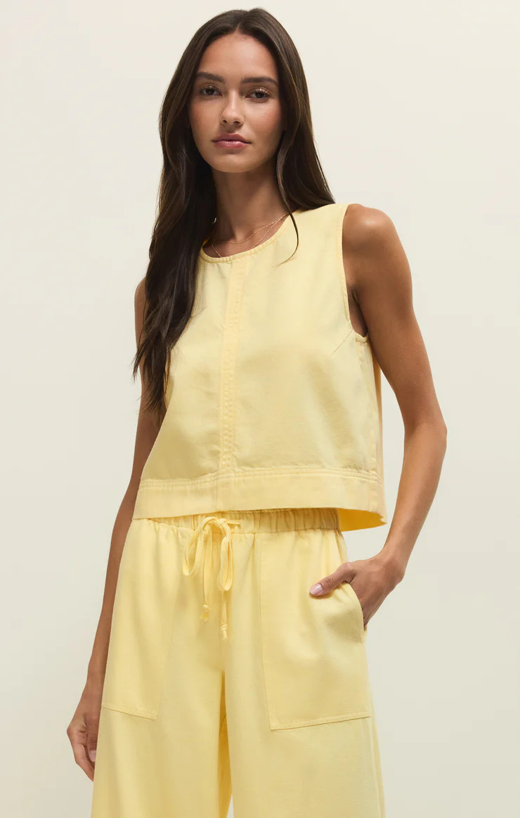 Sun Seeker Twill Cropped Tank | Z Supply