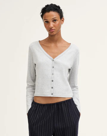 The '90s Cardigan in Compact Cotton | Madewell