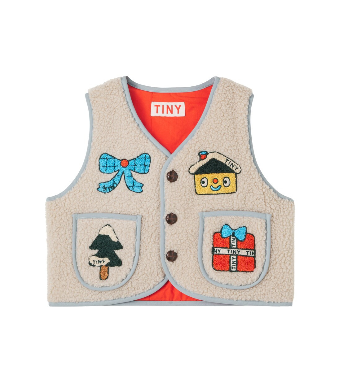 Embroidered padded teddy vest | Mytheresa (US/CA)