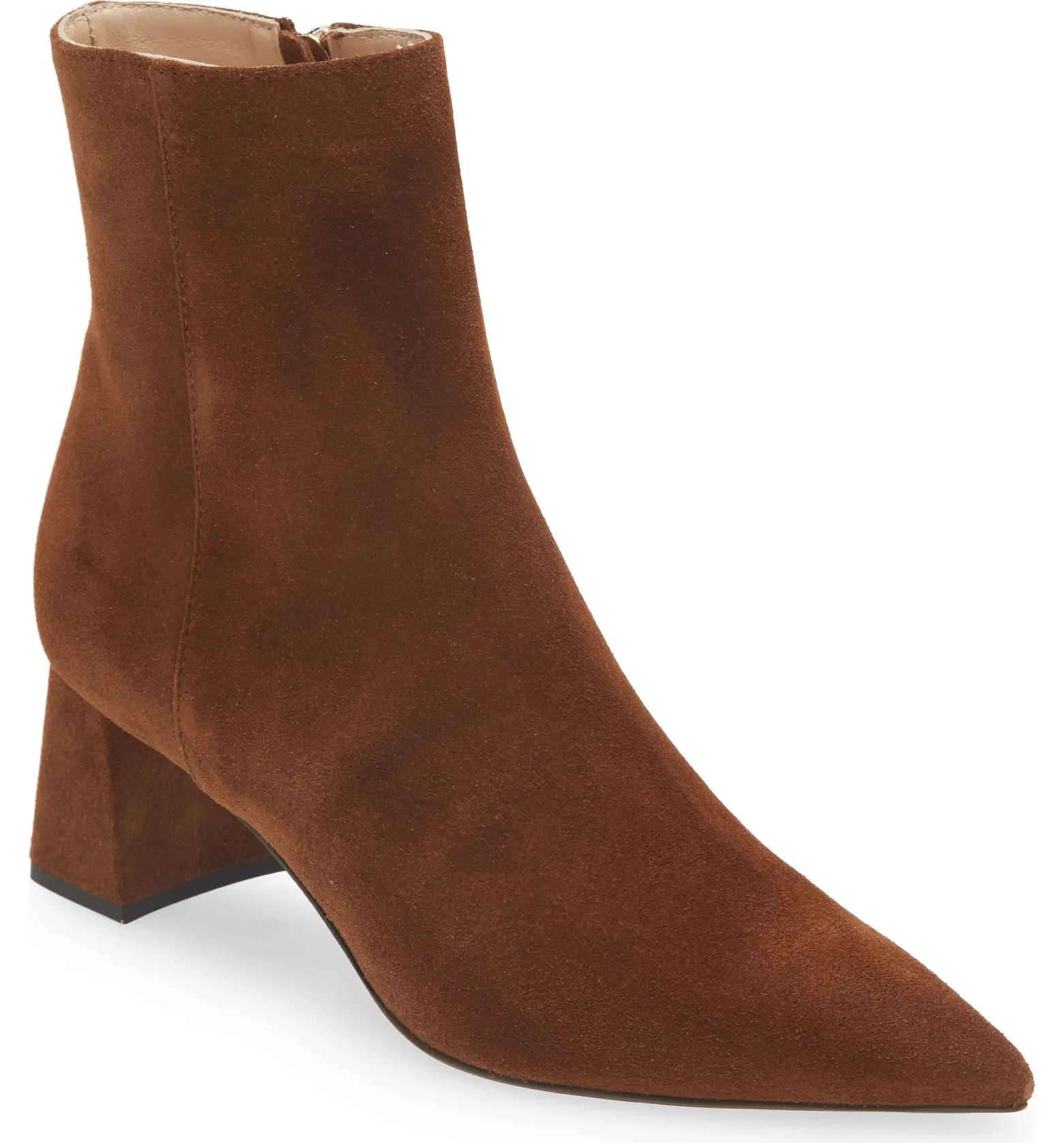 Mimma Pointed Toe Block Heel Bootie (Women) | Nordstrom