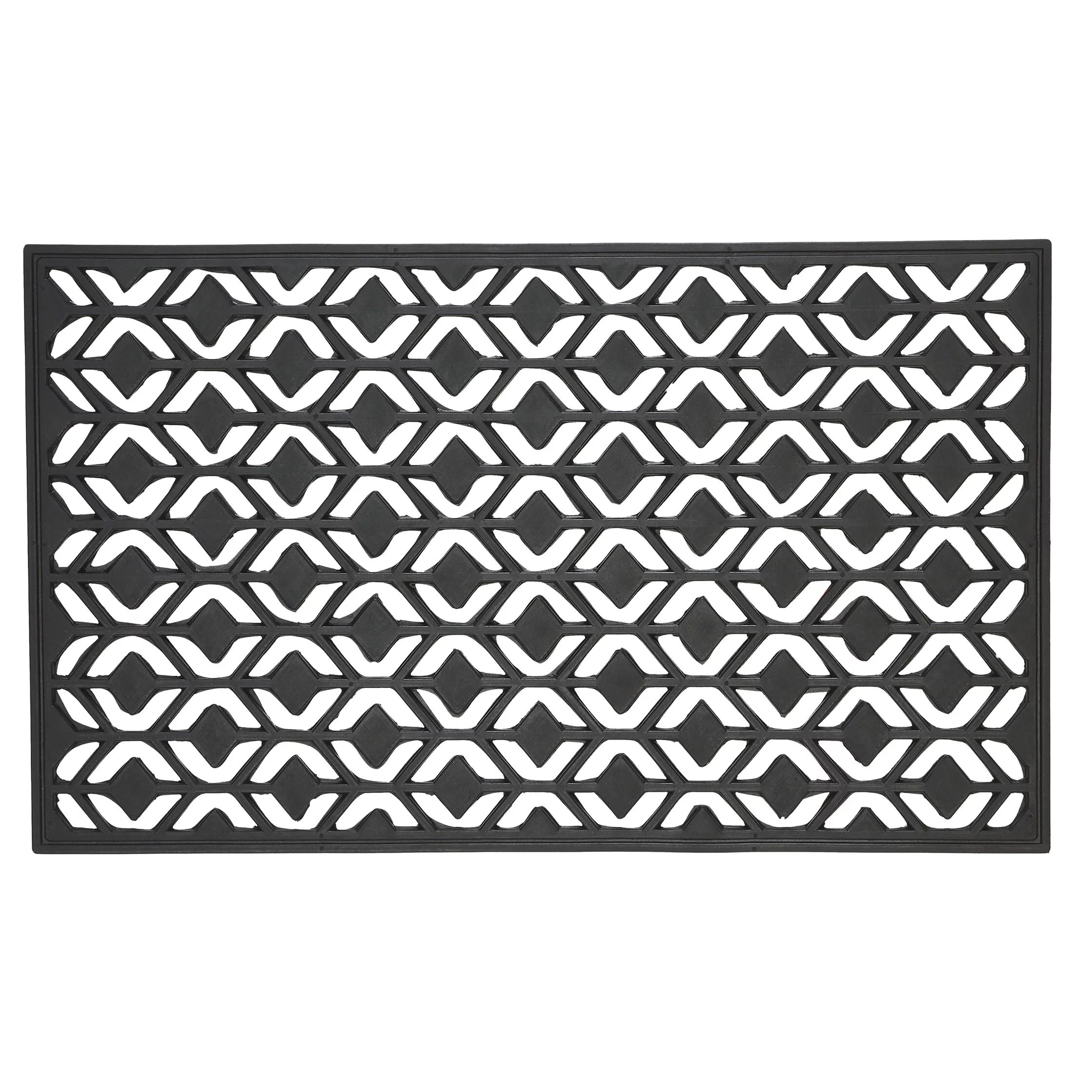 My Texas House Kombolton Black Rubber Doormat, 18" x 30" | Walmart (US)