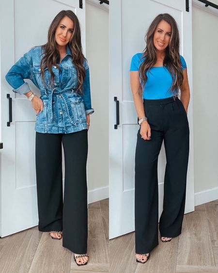 New looks from Express
4 in wide leg pants 
Sz up 1/2 sz in heels and boots tts
Bodysuits sz small 40% off
Coat sz small



#LTKstyletip #LTKFind #LTKworkwear