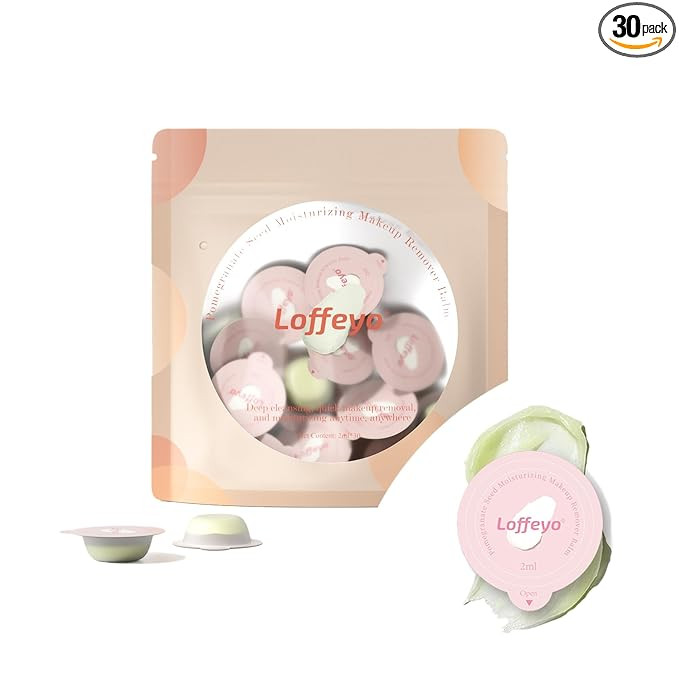 30PCS Travel Mini Size Cleansing Balm, Makeup Remover Balm, Individually Wrapped Pods, Gentle & H... | Amazon (US)