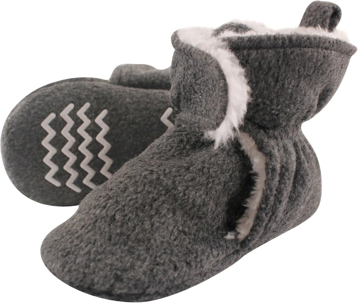 Hudson Baby Unisex Baby Cozy Fleece and Faux Sherpa Booties | Amazon (US)