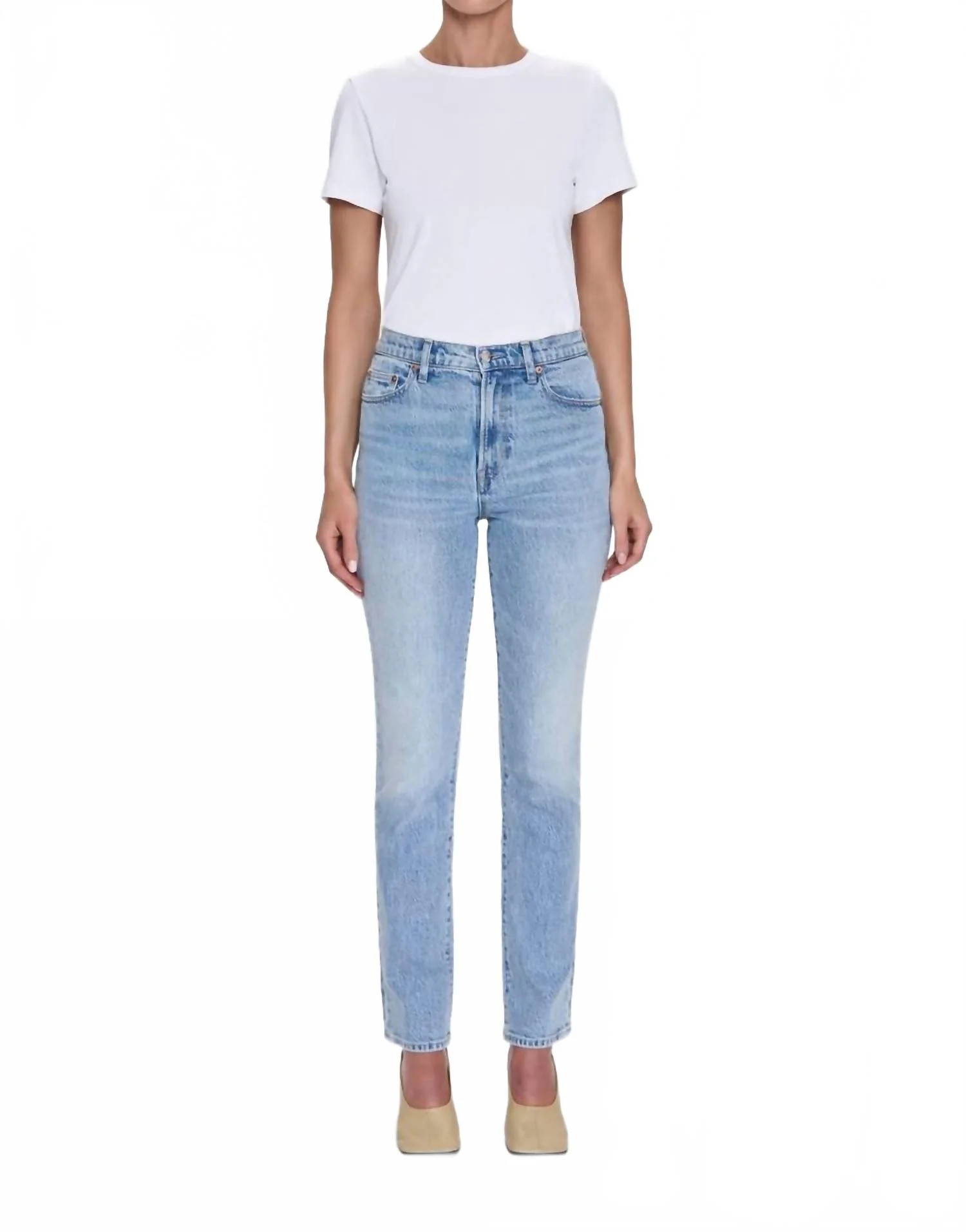 Bri High Rise Slim Straight Jeans In Sequel | Shop Simon