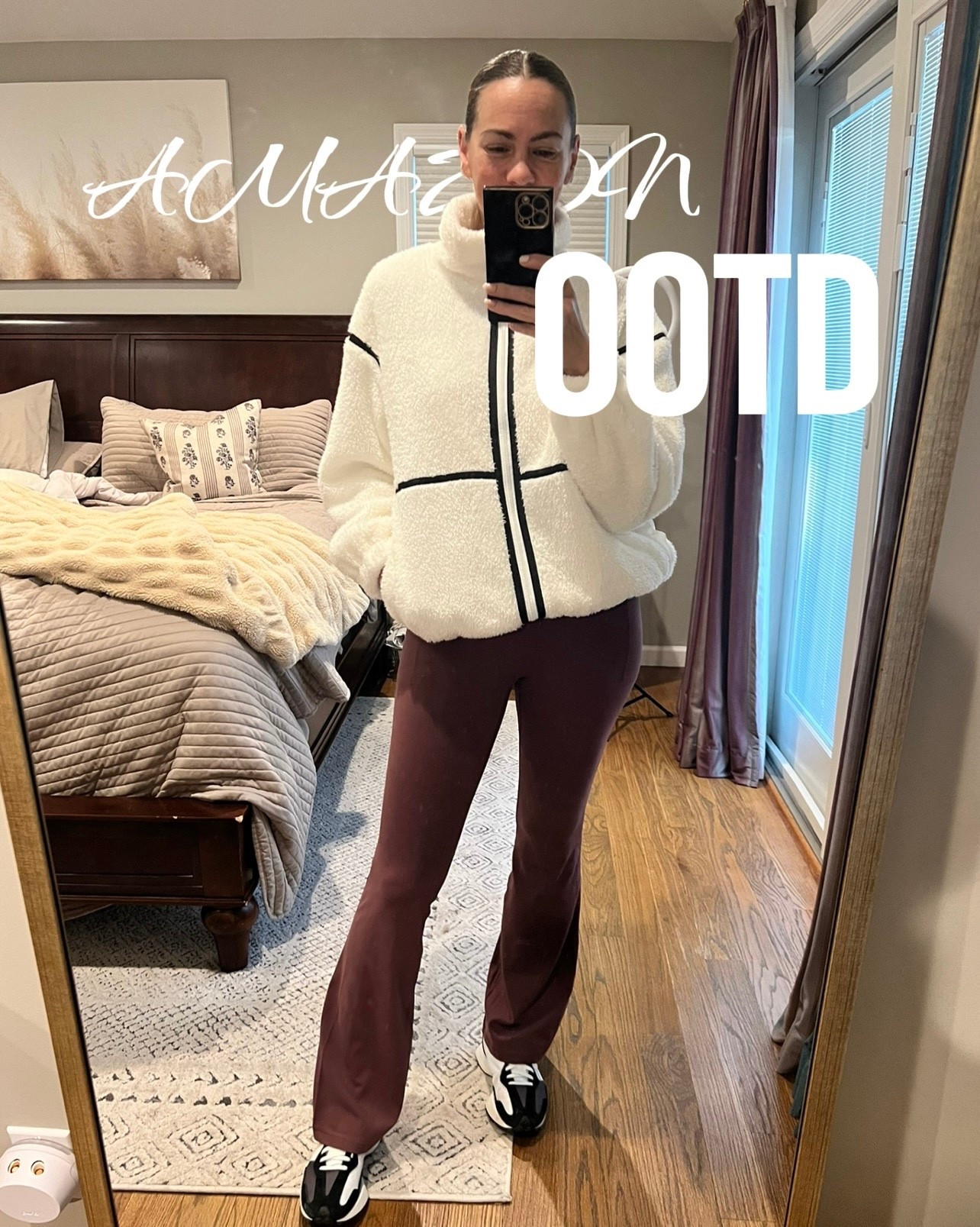 ✨ Scroll ⬇️ to shop & follow @megblasi for more! 🫶🏼 

Winter outfit inspo: this #amazon fleece is 👌🏼👌🏼 and these leggings are a great fit w no front seam and a super cute slight flare! 

#LTKmomlife #LTKActive #LTKootd