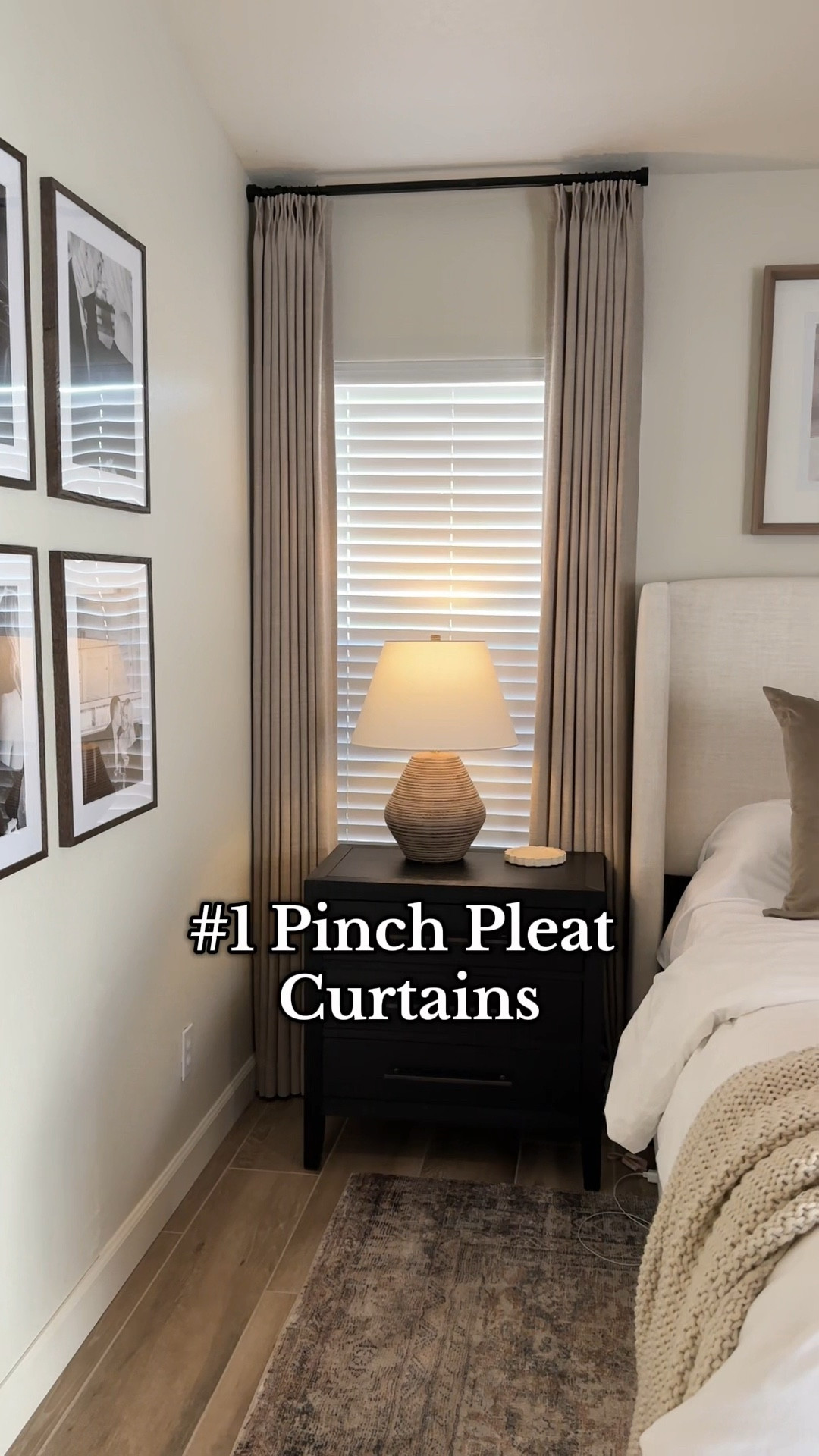 #1 linen pinch pleat curtains!! 
✨HALEYK — 15% off✨

These are a best seller for a reason!  The memory pleats hold the shape each time they are opened or closed. 

Details for my curtains:
• Liz linen curtains 
• color - burlywood birch 
• double pinch pleat 
• privacy liner 
• custom size 



#LTKHome