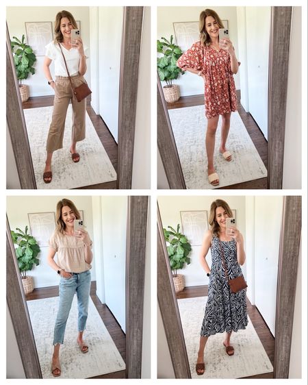 Amazon travel outfits with Target sandals, wearing my usual size small in all of these #amazonfashion #dresses spring outfits summer 

#LTKtravel #LTKunder50 #LTKunder100
