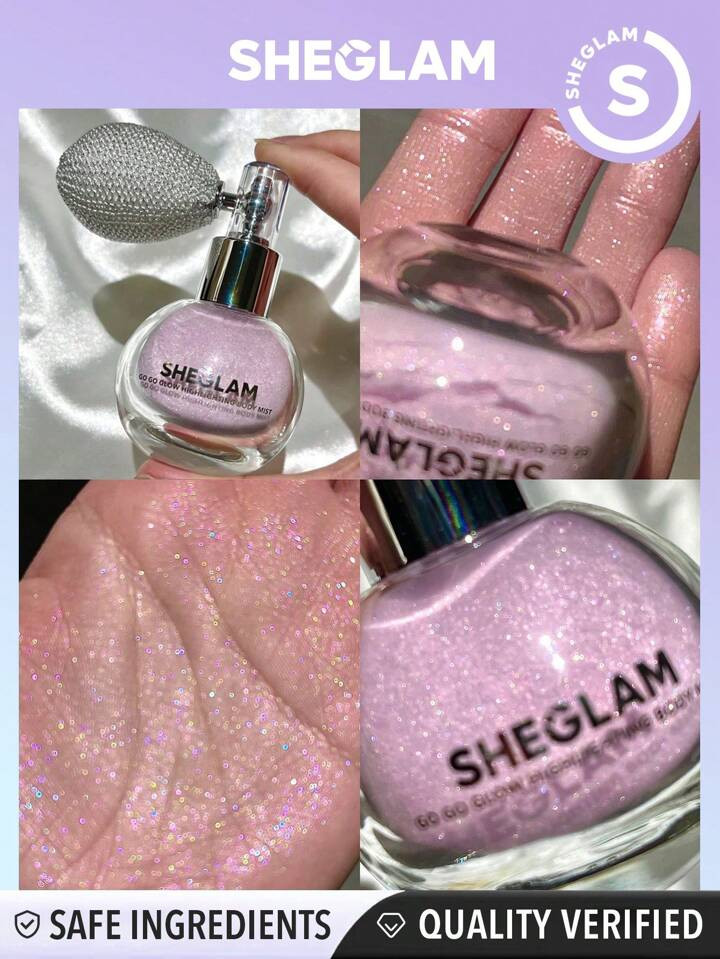 SHEGLAM Go Go Glow Highlighting Body Mist-Love Bomb Body Glitter  Powder Spray High-Shine Finish ... | SHEIN