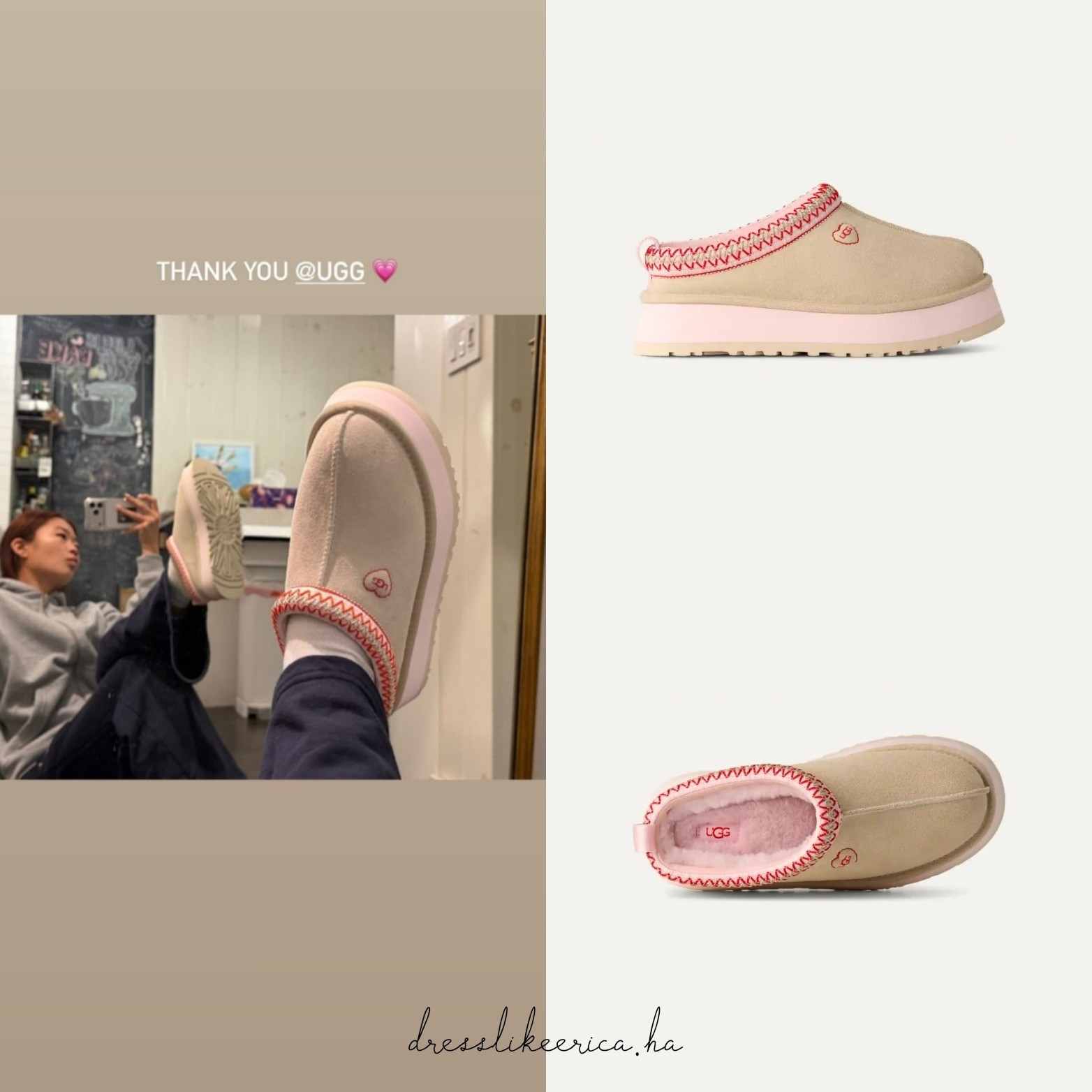 Erica Ha via her Instagram Story! Uggs linked below! ↓

#LTKValentine #LTKSeasonal #LTKootd