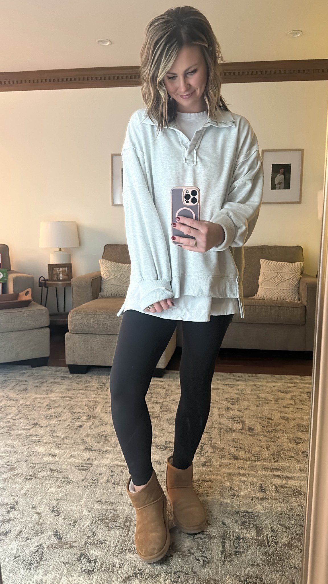 And outfit #2 because comfort is necessary. //  #ootd #comfystyle #amazonfind 

#LTKHoliday #LTKootd #LTKMidsize