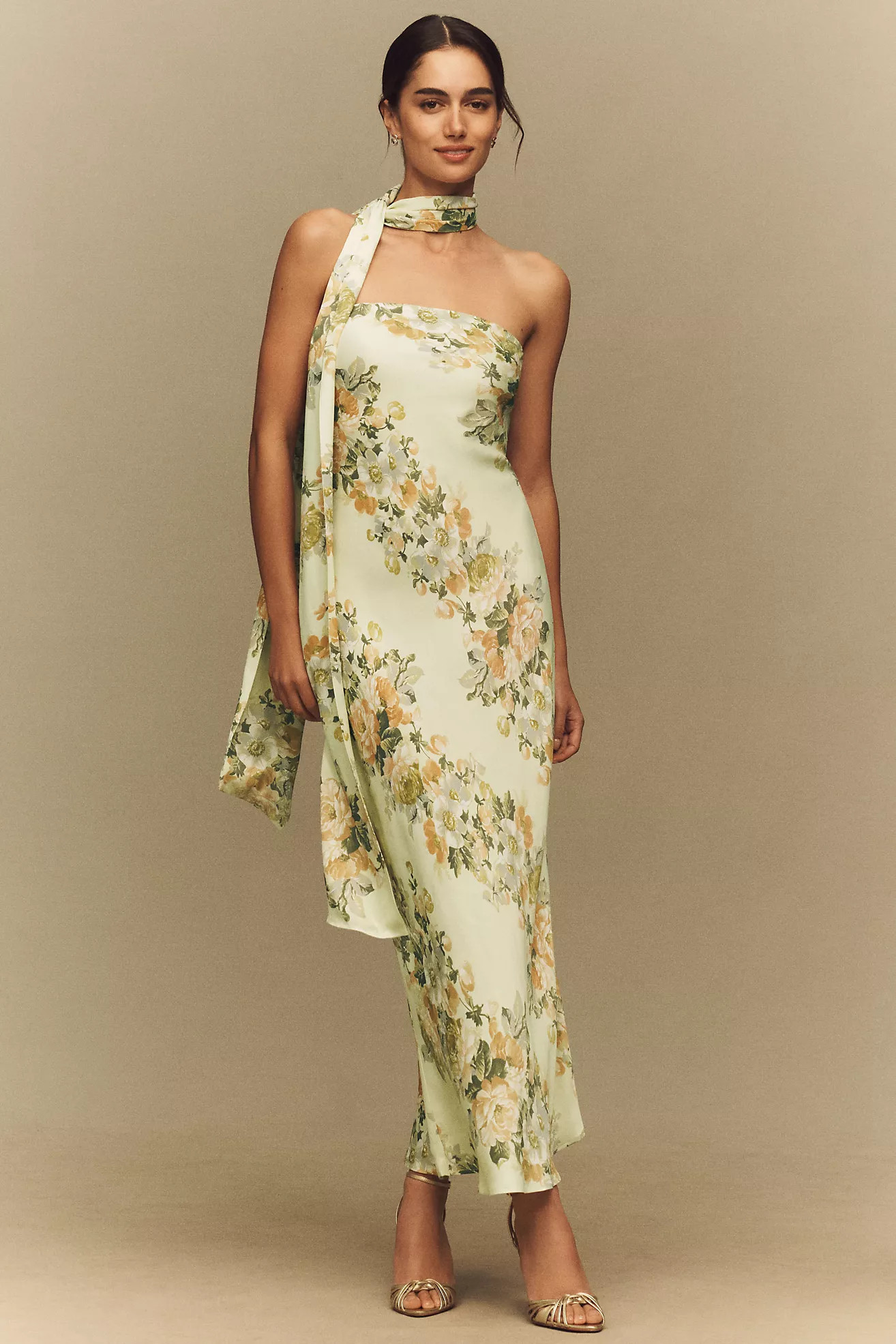 BHLDN Strapless Maxi Dress with Matching Scarf | Anthropologie (US)