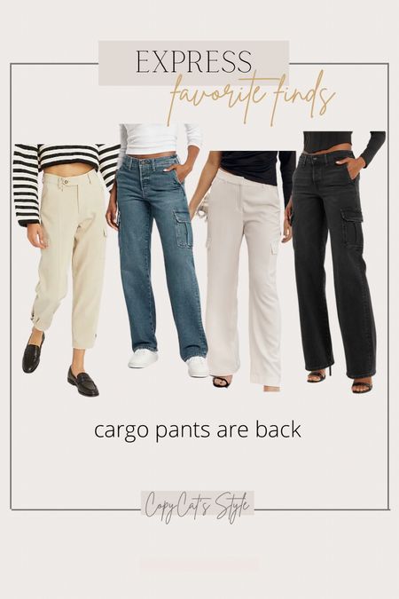 Cargos are Back! Express jeans are buy one get one half off

Cargo pants, cargo jeans, style trend

#LTKsalealert #LTKstyletip #LTKunder100