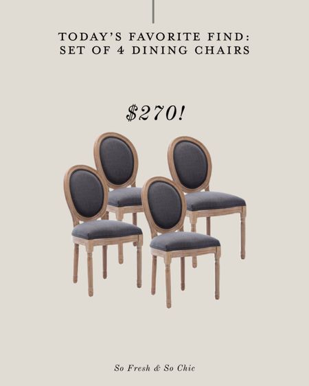 Amazing find! Set of 4 upholstered oval back dining chairs for $270!
/
Amazon Home - affordable dining chairs - cane back rattan dining chairs - grey dining chairs - beige dining chairs - wood dining chairs 

#LTKFind #LTKhome