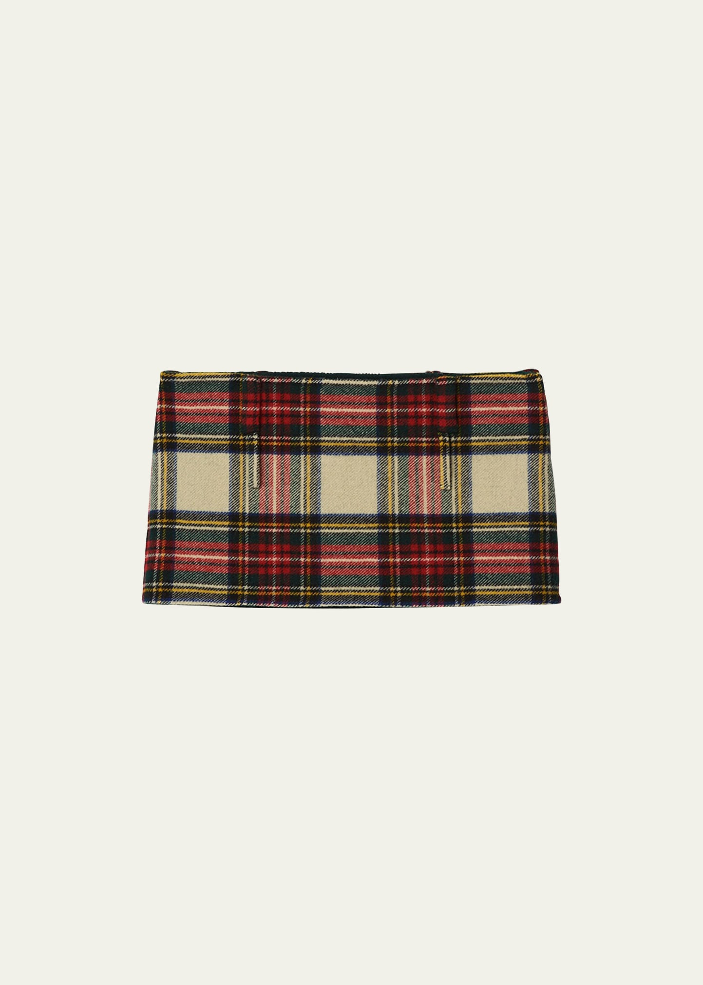 Miu Miu Plais Wool Mini Skirt | Bergdorf Goodman