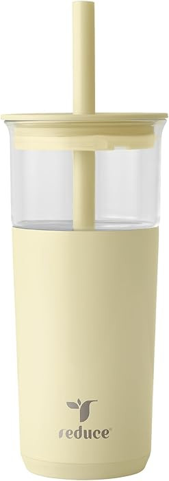 REDUCE Aspen 20 oz Vacuum Insulated Glass Tumbler with Lid & Extra Wide Straw - Keeps Drinks Cold... | Amazon (US)