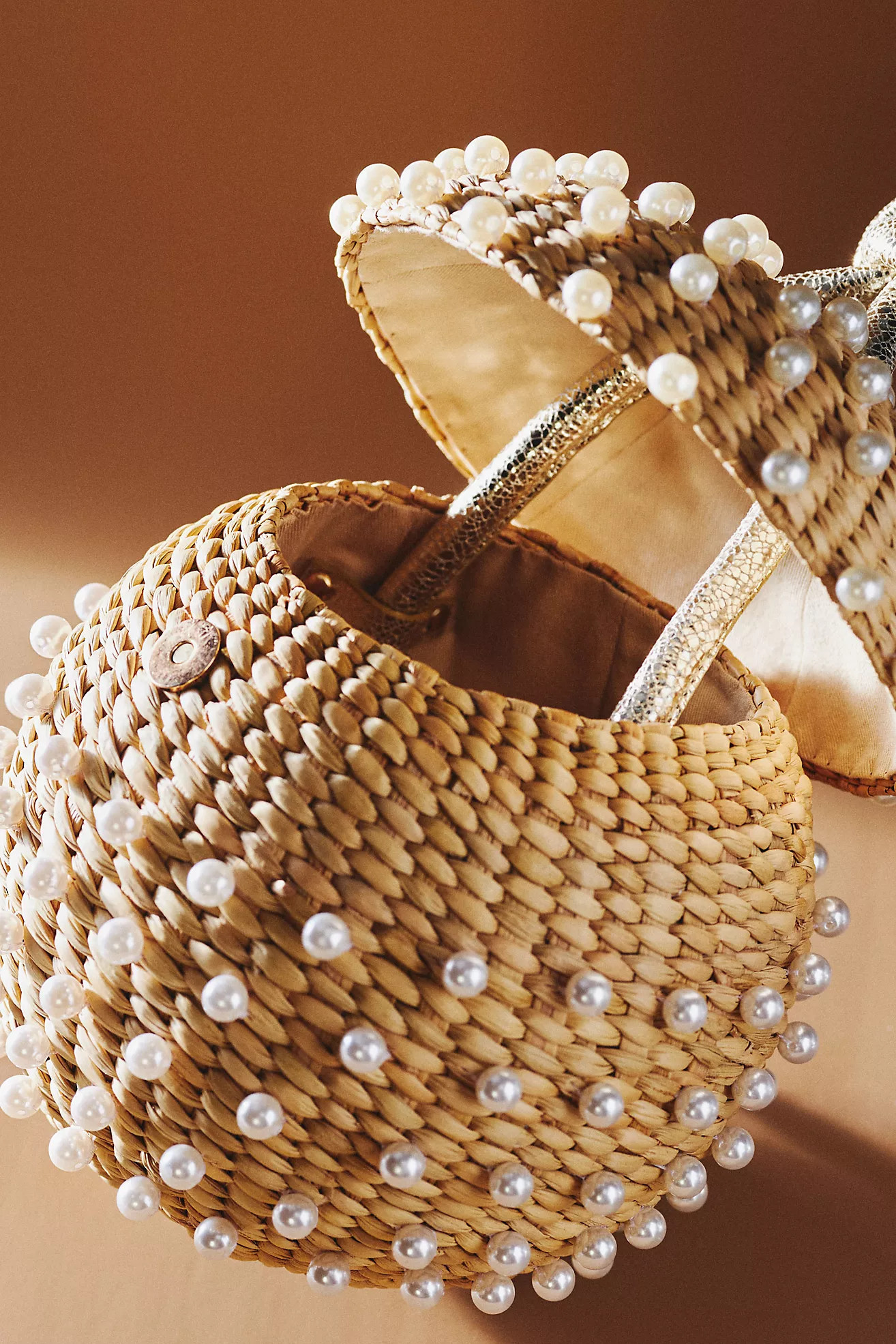 Poolside Pearl Disco Ball Wristlet | Anthropologie (US)