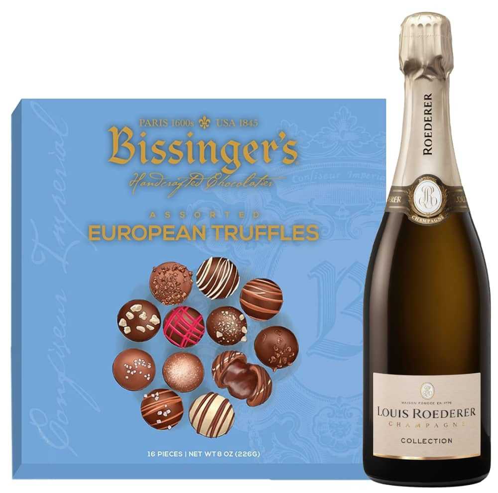 Louis Roederer & Bissinger's European Truffles Gift Set | Wine.com