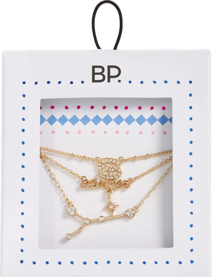 BP. Crystal Zodiac Triple Layer Pendant Necklace | Nordstrom | Nordstrom
