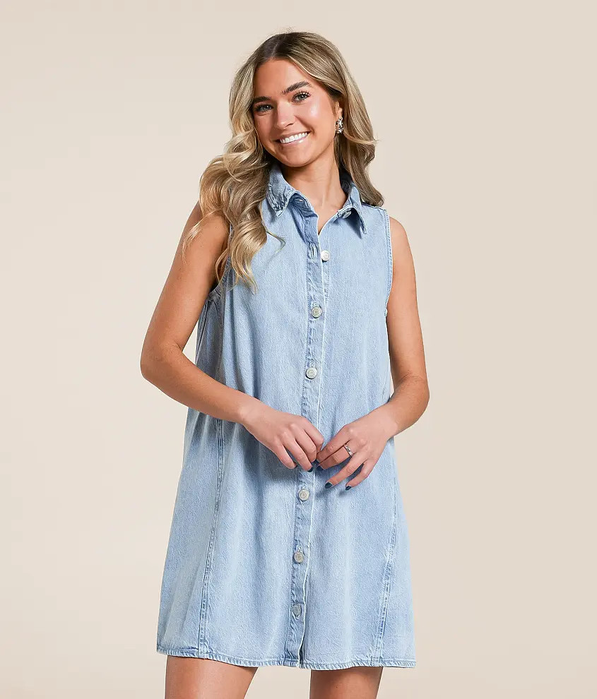 New Day Twill Mini Dress | Buckle