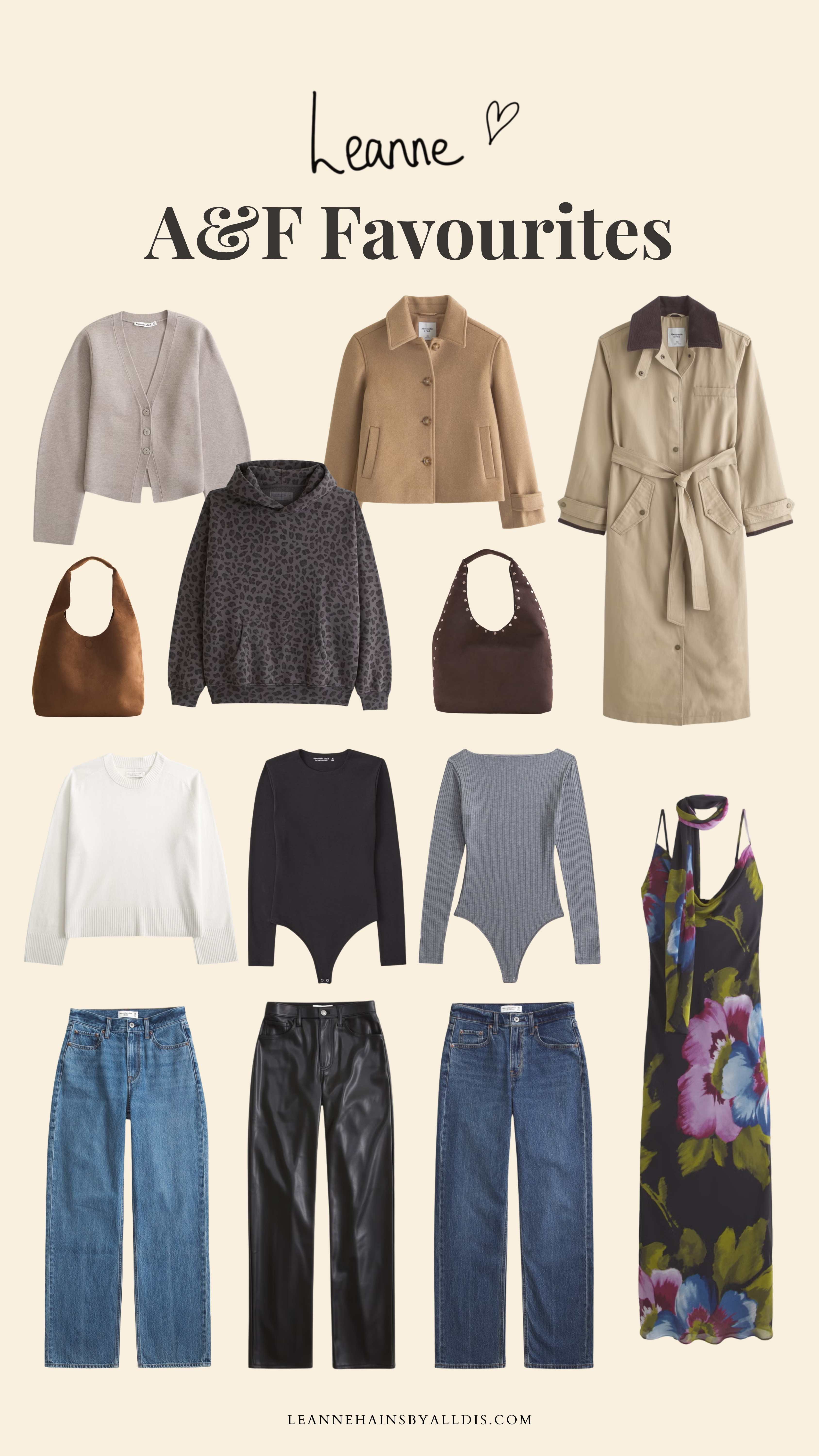 My new-in favourites at Abercrombie this autumn 🤎

Autumn outfit, autumn stle, trench coat, wool coat, leather trousers, loose jeans, baggy jeans, wide leg jeans, vintage jeans, bodysuit, boat neck, hoodie, suede bag 

 #LTKFashionMonth #LTKautumn #LTKjeans