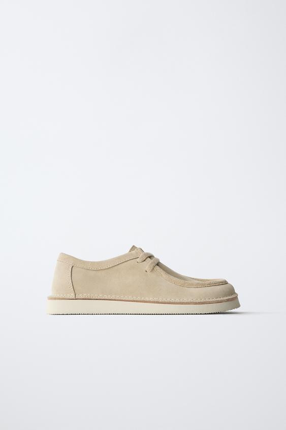 LACE-UP LEATHER SHOES | Zara Canada